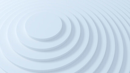 Fototapeta na wymiar Abstract geometric background with rings. 3d circles illustration. Radial modern circular pattern
