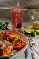 Chicken Parmesan with Ravioli