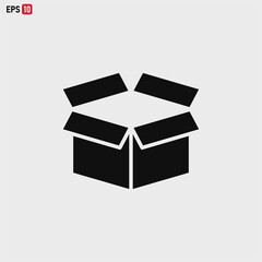 Box icon vector . Cargo sign