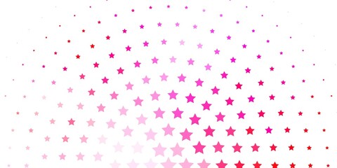 Light Red, Yellow vector pattern with abstract stars. Blur decorative design in simple style with stars. Design for your business promotion.