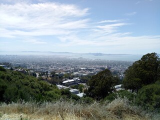 Bird's view of the Bay Are from Grizzly Peak, California