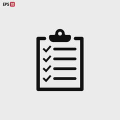 Check list icon vector . List sign
