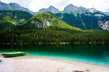 rowing boat on the beach one