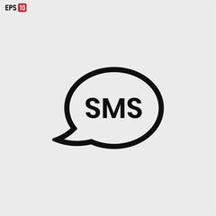 Sms Bubble icon vector eps 10