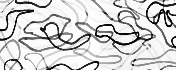 Grey Grunge Ornament. Dark Dirty Paper. Black