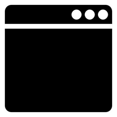 Black Browser Window