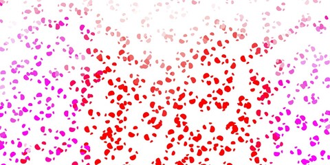 Light pink, red vector pattern with abstract shapes.