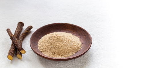 Licorice medicinal plant root