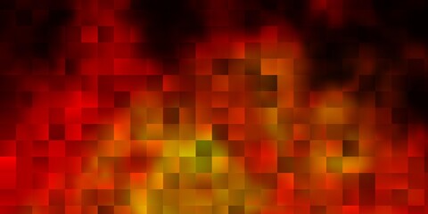 Dark Orange vector pattern in square style.