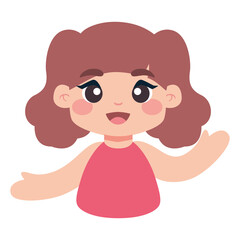 Isolated happy girl cartoon. Young man - Vector illustration