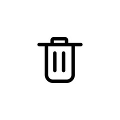 bin,delete,remove,trash icon on white background
