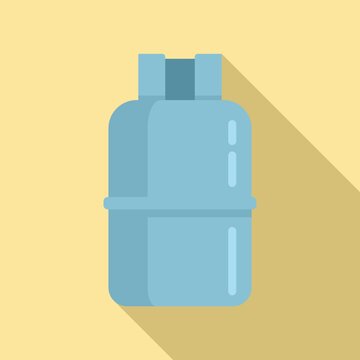 Gas cylinder cooking icon. Flat illustration of gas cylinder cooking vector icon for web design