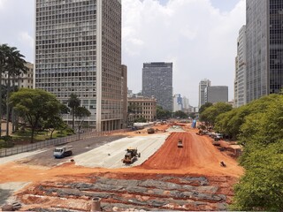 Reforma no vale do Anhangabaú