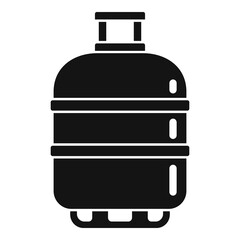 Gas cylinder butane icon. Simple illustration of gas cylinder butane vector icon for web design isolated on white background
