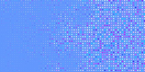 Light Pink, Blue vector background with bubbles. Glitter abstract illustration with colorful drops. New template for a brand book.