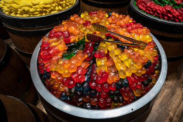 bunte Süßigkeiten Makro von BOnBon bis Gummibärchen