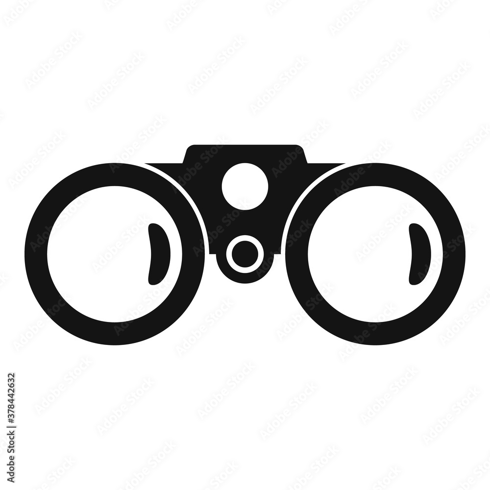 Aufkleber binoculars exploration icon. simple illustration of binoculars exploration vector icon for web desig