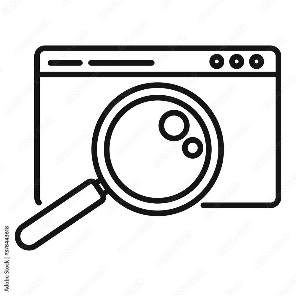 Poster discovery web browser icon. outline discovery web browser vector icon for web design isolated on whi