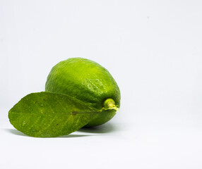 isolated aroma king lemon in white background with space for test