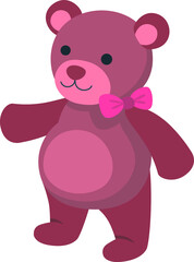 Naklejka na ściany i meble cute teddy bear vector illustration