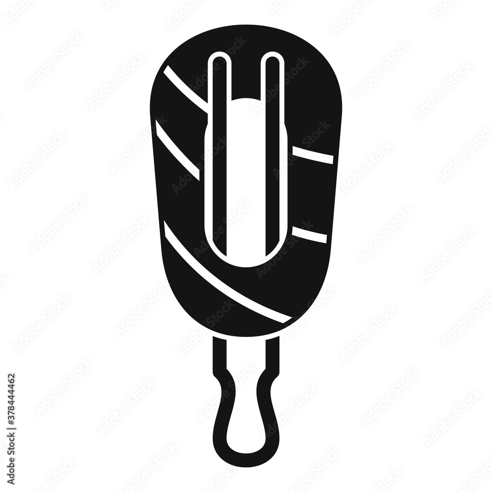 Poster barrette icon. simple illustration of barrette vector icon for web design isolated on white backgrou