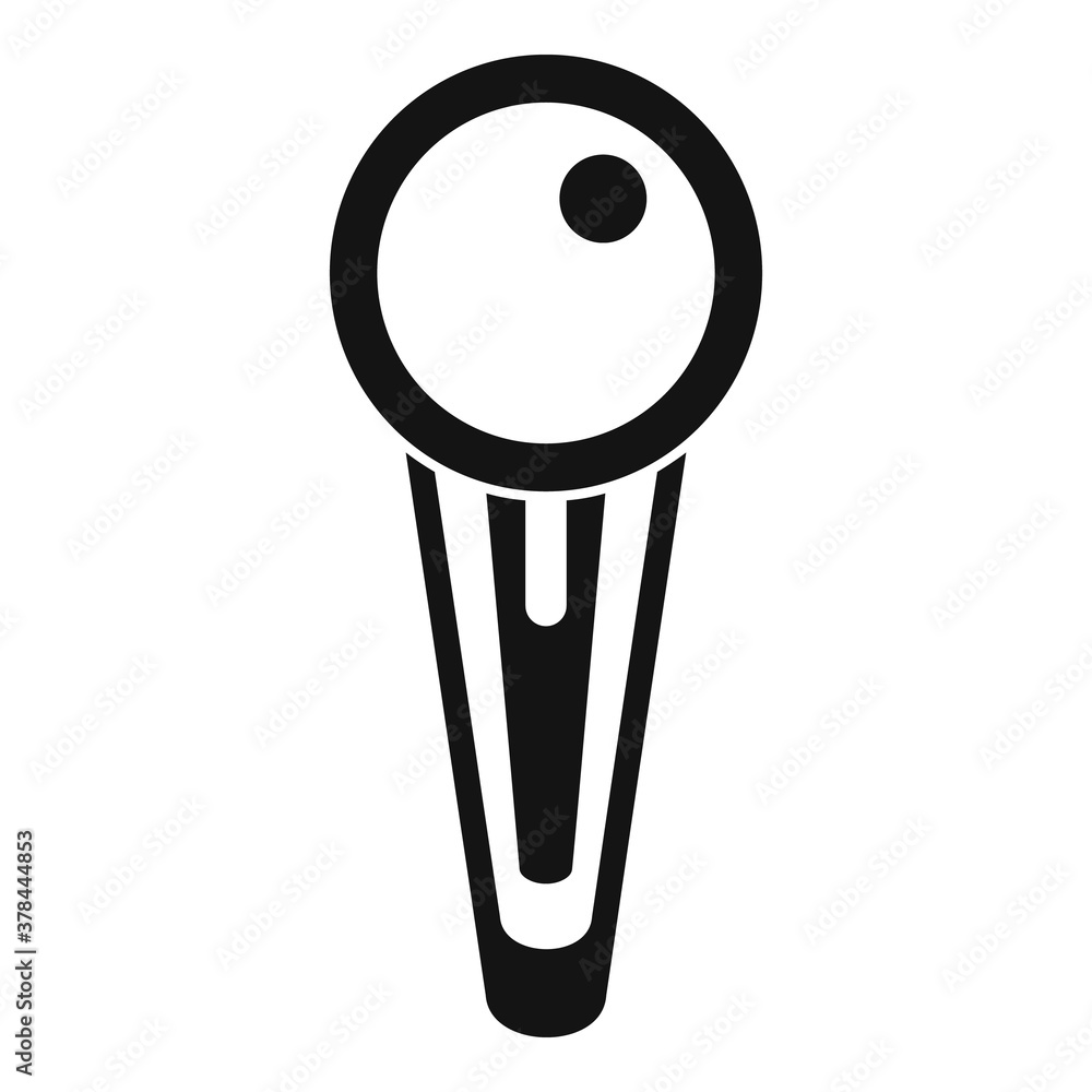 Poster design barrette icon. simple illustration of design barrette vector icon for web design isolated on 