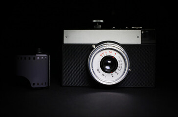 Analogue film camera isolated