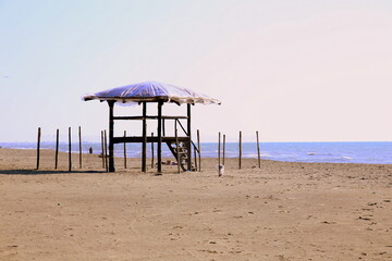 Fototapeta premium Beach in the wintertime - Winter sea