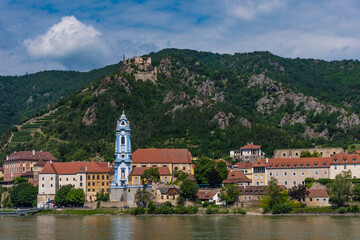 Fototapeta na wymiar Blick auf Dürnstein an der Donau