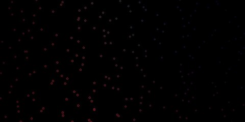 Dark Pink, Red vector texture with beautiful stars. Blur decorative design in simple style with stars. Theme for cell phones.