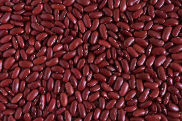 Close up,Red beans background,For vegetarians,Top view..