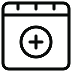 Obraz premium Calendar icon line style icon. vector illustration. vector icon