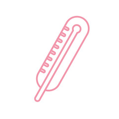 thermometer line style icon vector design