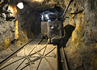 Jachymov - Mining adit number 1 - mining museum, a reminder of silver and uranium mining in Ore...