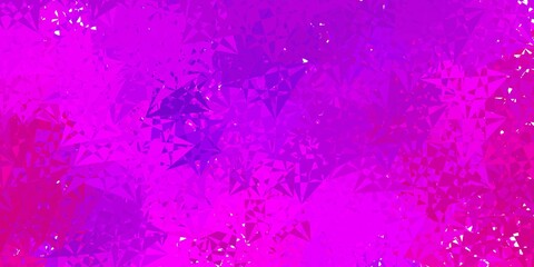 Light purple vector template with triangle shapes.