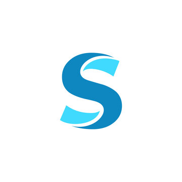 creative simple letter s business tech logo vector