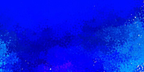 Dark blue, green vector pattern with polygonal shapes.