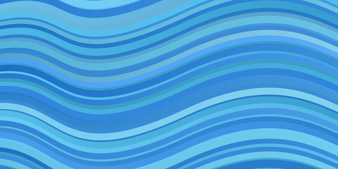 Light BLUE vector pattern with wry lines. Gradient illustration in simple style with bows. Pattern for commercials, ads.