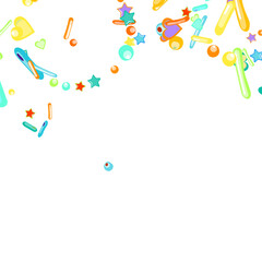 Sprinkles grainy. Cupcake donuts background.