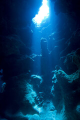 Underwater view of Eden Rock, Cayman Islands