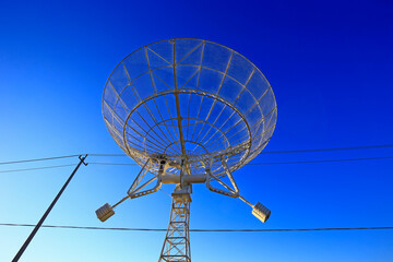 The observatory radio telescope