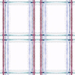 tweed Tart&aacute;n squares style handmade paint seamless pattern