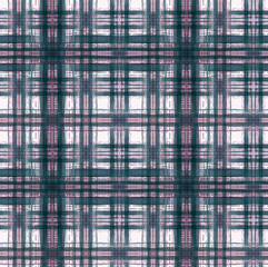 tweed Tart&aacute;n squares style handmade paint seamless pattern