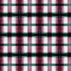 tweed Tart&aacute;n squares style handmade paint seamless pattern