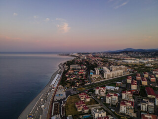 Fototapeta premium Adler district of Sochi. seashore. krasnodar area