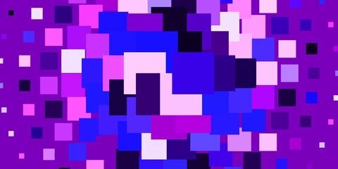 Light Purple vector template in rectangles. Colorful illustration with gradient rectangles and squares. Modern template for your landing page.
