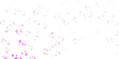 Light pink vector backdrop with chaotic shapes.