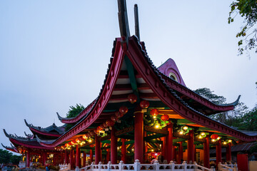 Naklejka premium Klenteng Sam Poo Kong, top tourist destination in Semarang / Indonesia