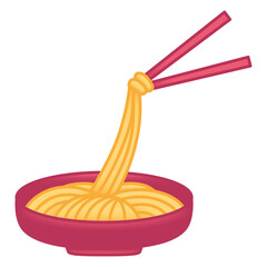 Isolated food japanese asian culture icon- Vector