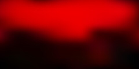 Dark orange vector abstract blur backdrop.